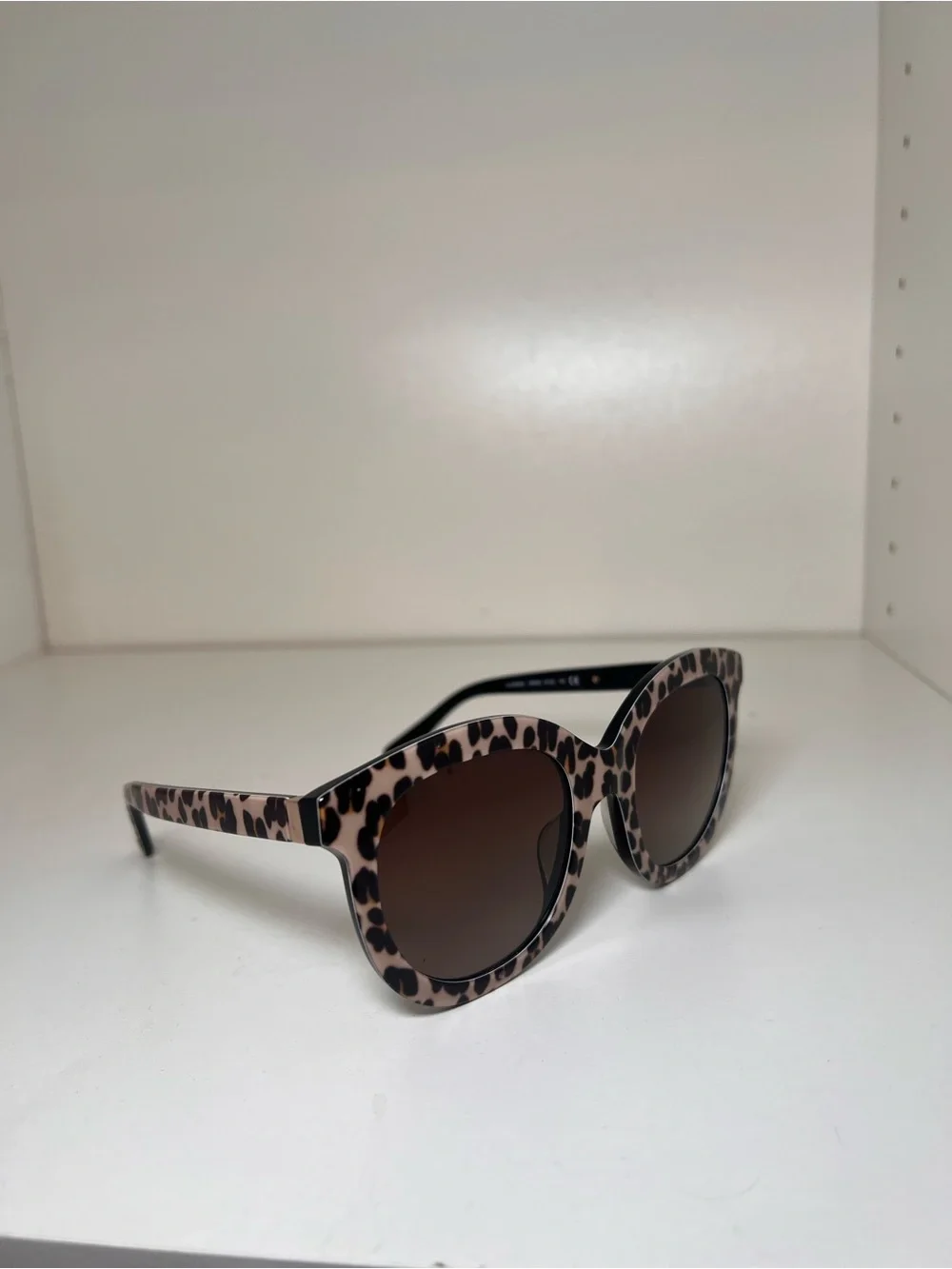 kate spade Leopard-Print Round Sunglasses in Pink and Brown